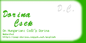 dorina csep business card